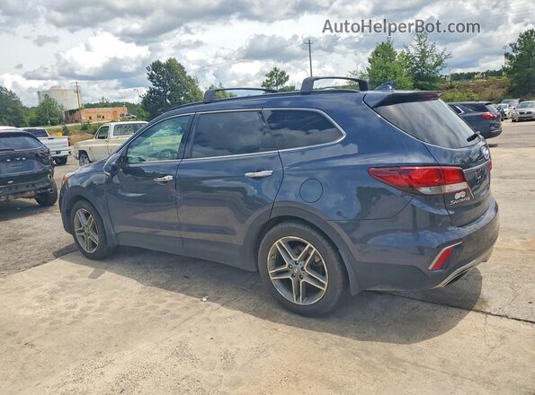 KM8SR4HF1HU219404 2017 HYUNDAI SANTA FE Blue Trasero derecho