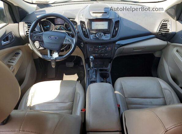 1FMCU9J94HUD90684 2017 FORD ESCAPE Black Вид щитка приладів