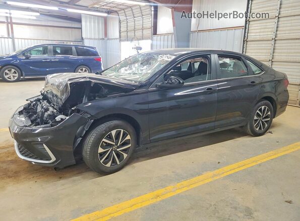 3VW5X7BU6SM073171 2025 VOLKSWAGEN JETTA Black Հետևի ձախ