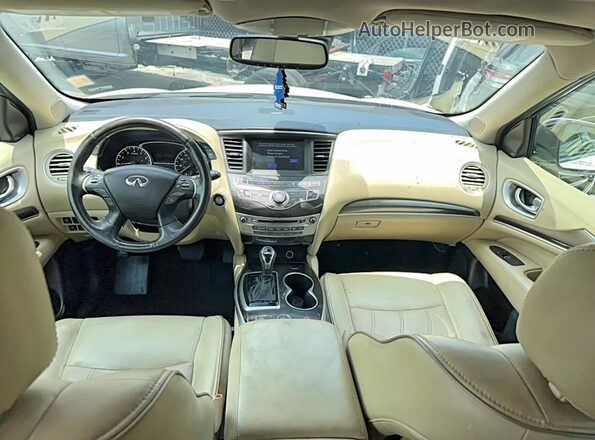 5N1DL0MN3KC502819 2019 INFINITI QX60 White Вид задніх сидінь