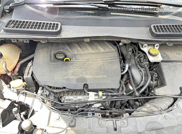 1FMCU9GD9JUD12743 2018 FORD ESCAPE Gray Widok deski rozdzielczej