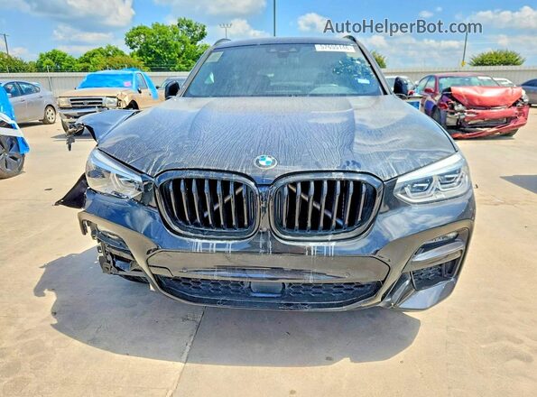 5UXTY9C01M9F21561 2021 BMW X3 Black Widok z tyłu