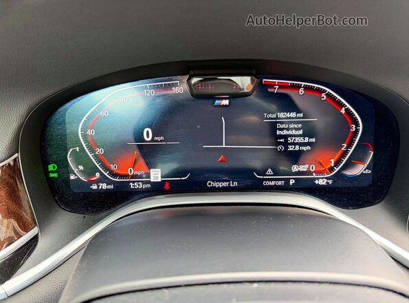 WBA7T4C03NCK23662 2022 BMW 7 SERIES Black ხელსაწყოთა პანელის ხედი