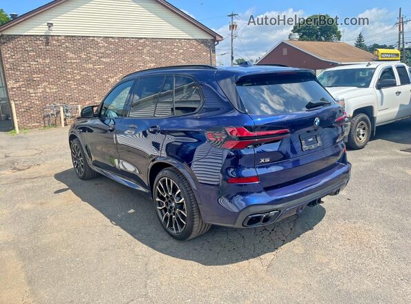 5UX33EU03R9T09335 2024 BMW X5 Blue Հետևի աջ