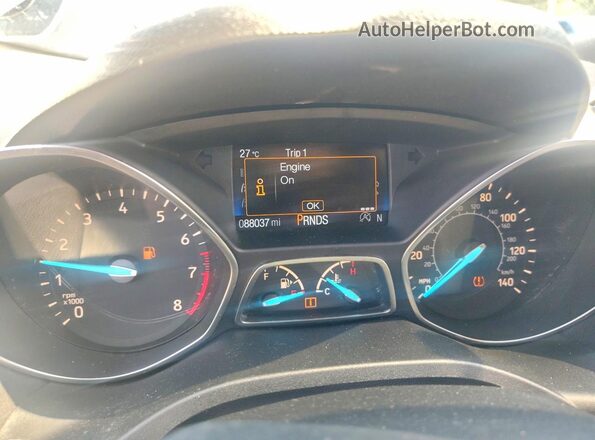 1FMCU9G90HUC73210 2017 FORD ESCAPE Gray Սարքավորումների վահանակի տեսք