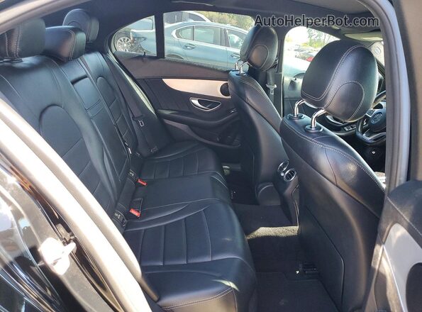 55SWF4JB2GU173271 2016 MERCEDES-BENZ C Черный Вид задней части салона