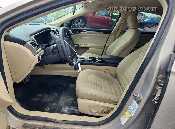 3FA6P0H71GR212140 2016 FORD FUSION Tan Vista del salpicadero