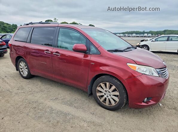 5TDDK3DC7GS145495 2016 TOYOTA SIENNA Red Դիմացի տեսք