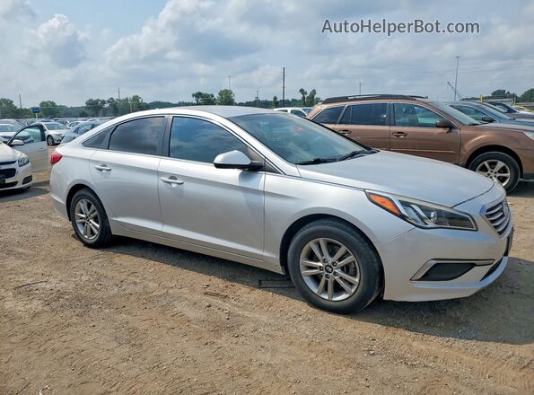 5NPE24AF4HH491648 2017 HYUNDAI SONATA Silver Front view