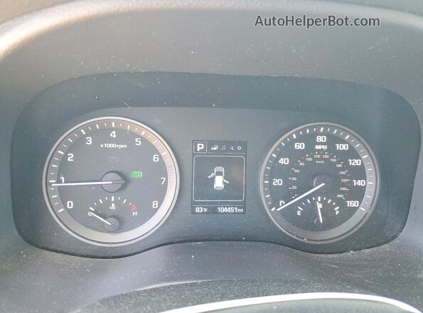 KM8J33A44GU091674 2016 HYUNDAI TUCSON Blue Vista de los asientos traseros