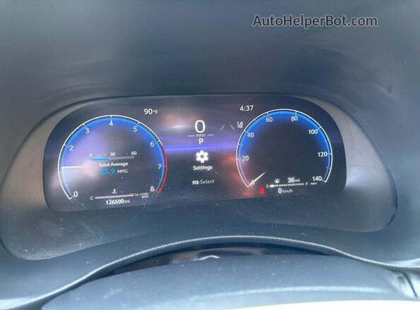 5TDKDRAH8PS508181 2023 TOYOTA HIGHLANDER Black Instrument cluster view