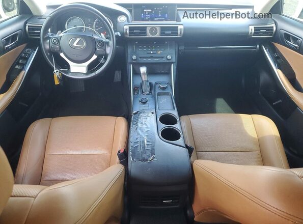 JTHBA1D23G5008323 2016 LEXUS IS White Instrument cluster view