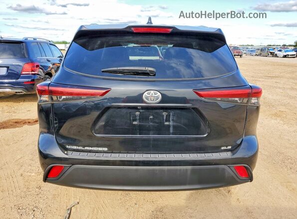5TDGZRAH2NS539057 2022 TOYOTA HIGHLANDER Черный Вид салона спереди