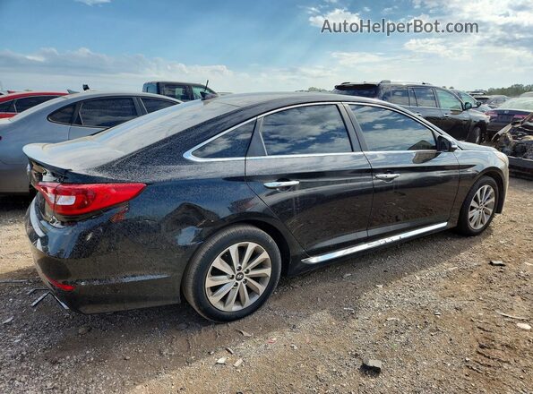 5NPE34AF5HH534715 2017 HYUNDAI SONATA Black Передня права чверть