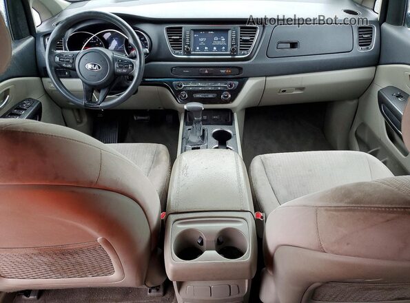KNDMB5C19K6538516 2019 KIA SEDONA Blue Widok zestawu wskaźników