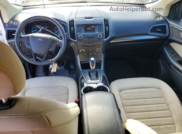 2FMPK4G96HBB20945 2017 FORD EDGE Белый Вид щитка приборов