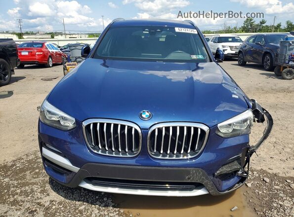 5UXTR9C52KLD90813 2019 BMW X3 Blue Vista trasera