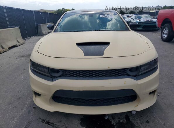 2C3CDXGJXJH167041 2018 DODGE CHARGER Yellow Rear view