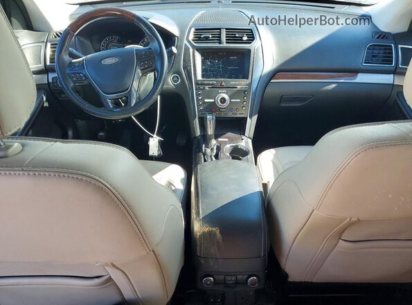 1FM5K8HT3JGB29058 2018 FORD EXPLORER Белый Вид щитка приборов