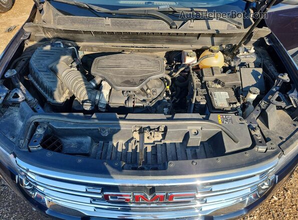 1GKKNRLS7MZ157865 2021 GMC ACADIA Blue VIN sticker view