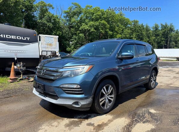 5FNYF6H52HB086462 2017 HONDA PILOT Blue Trasero derecho