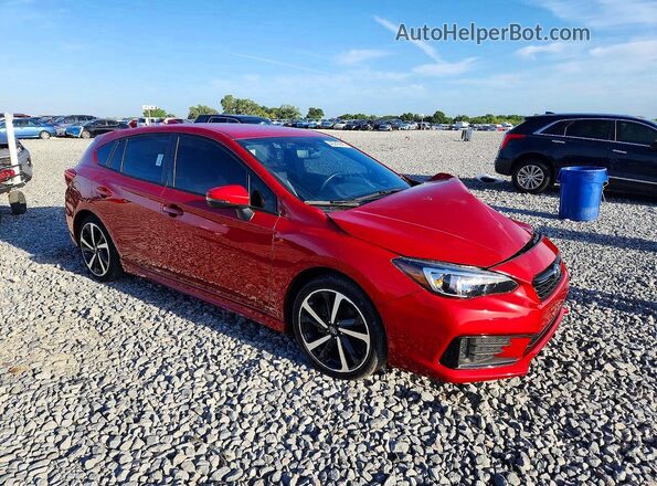 4S3GTAL66P3720715 2023 SUBARU IMPREZA Red Вид спереду