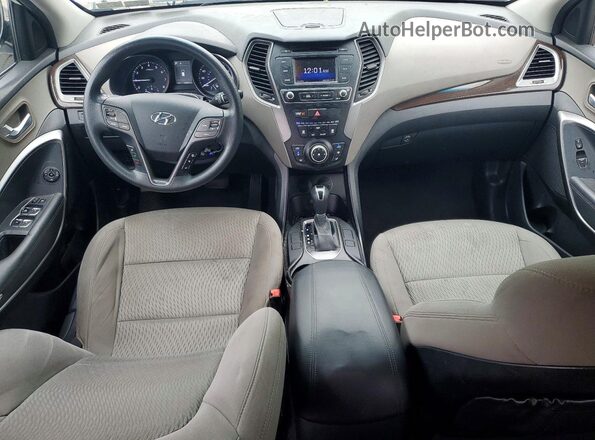 5NMZTDLB3JH088319 2018 HYUNDAI SANTA White Widok zestawu wskaźników