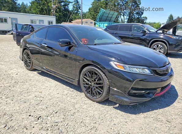 1HGCT2B06GA007554 2016 HONDA ACCORD Black წინა ხედი