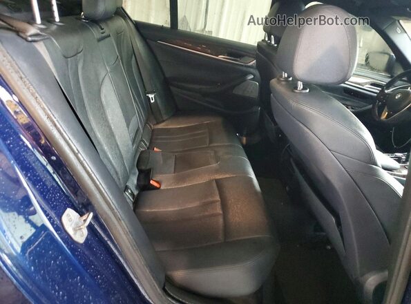 WBAJA9C59JB033577 2018 BMW 5 SERIES Blue Սալոնի հետևի տեսք