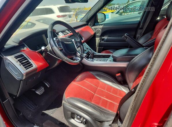 SALWS2VF5GA560655 2016 LAND ROVER RANGE Red Widok deski rozdzielczej