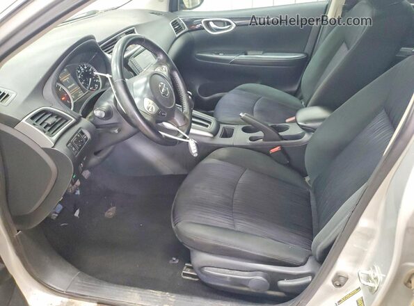 3N1AB7AP3KY368638 2019 NISSAN SENTRA Silver Widok deski rozdzielczej