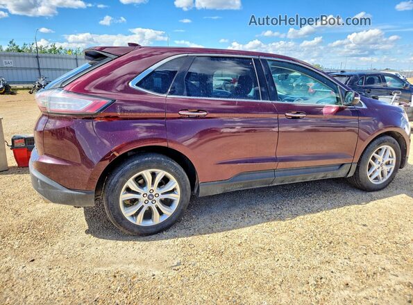 2FMPK4K92HBB12798 2017 FORD EDGE Burgundy Przód prawy