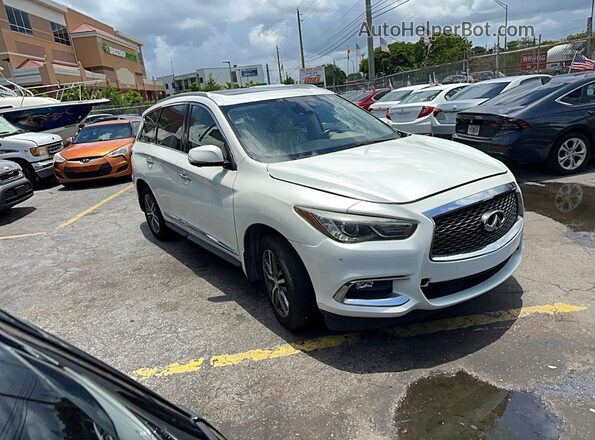 5N1DL0MN3KC502819 2019 INFINITI QX60 White Задня ліва чверть