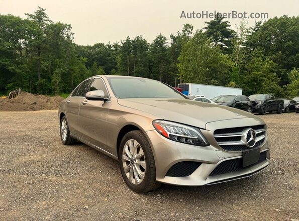 55SWF8EB5KU305546 2019 MERCEDES-BENZ C-CLASS Gold Trasero izquierdo