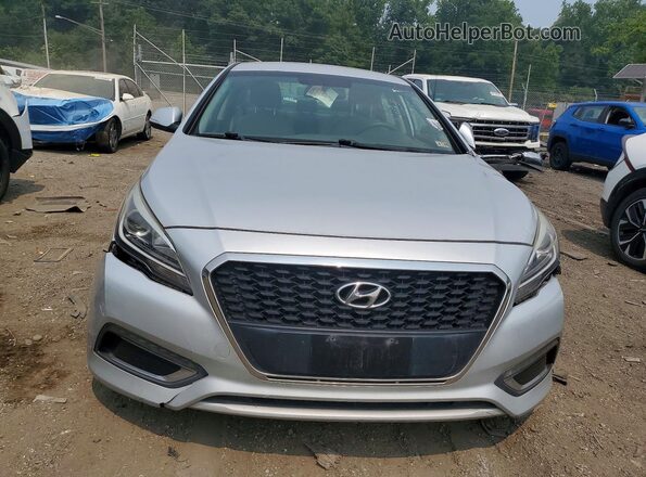 KMHE24L16HA058045 2017 HYUNDAI SONATA Серебряный Вид сзади