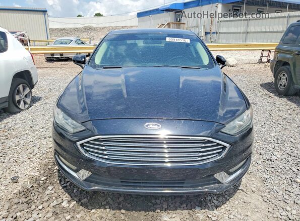 3FA6P0HD8JR279735 2018 FORD FUSION Black უკანა ხედი