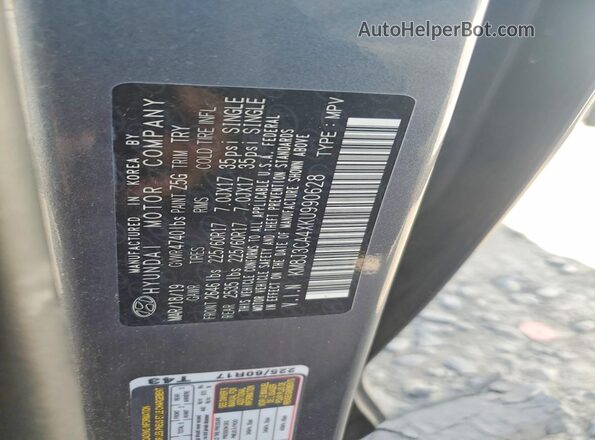 KM8J3CA4XKU990628 2019 HYUNDAI TUCSON Charcoal Панорамний вид салону 360°