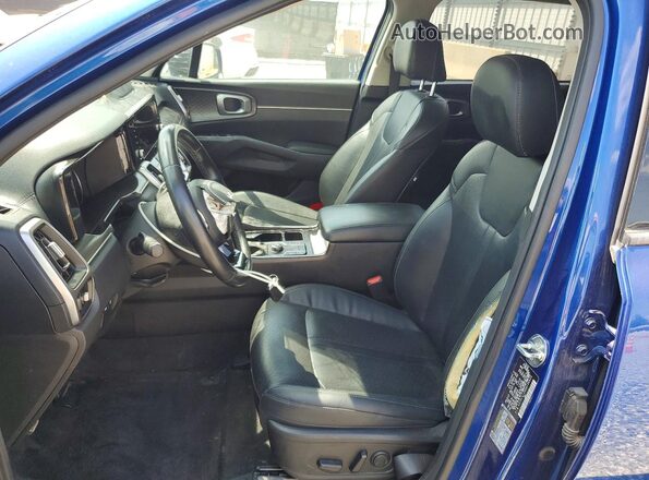 5XYRL4LC6NG134833 2022 KIA SORENTO Blue Dashboard view