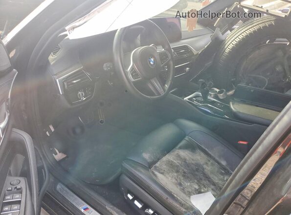 WBA53BJ00NCJ34369 2022 BMW 5 SERIES Gray ხელსაწყოთა პანელის ხედი