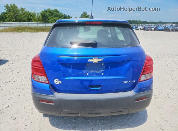 KL7CJKSB2GB757059 2016 CHEVROLET TRAX Blue Widok wnętrza z przodu