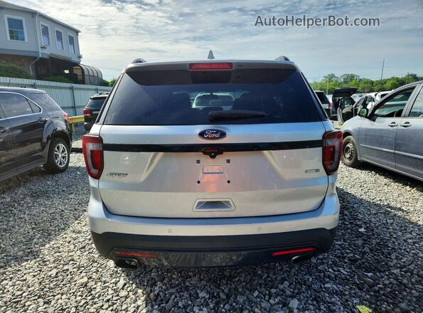 1FM5K8GT3GGA25423 2016 FORD EXPLORER Silver Вид салону спереду