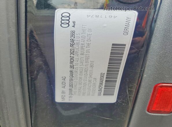 WAUB4CF58KA093832 2019 AUDI S5 Black Вид наклейки з VIN-кодом