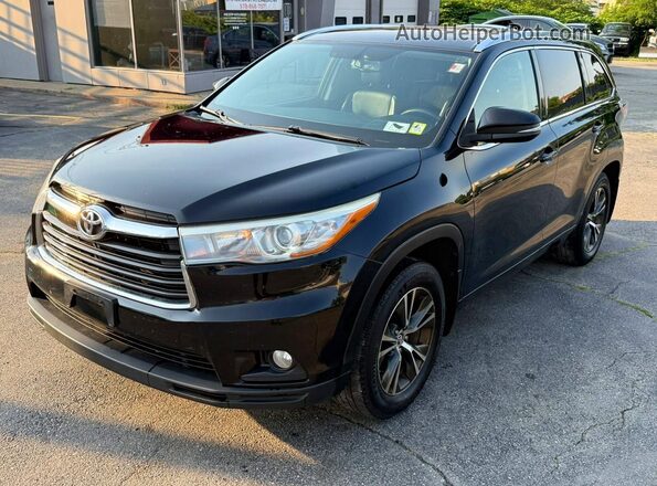 5TDJKRFH1GS245106 2016 TOYOTA HIGHLANDER Black Trasero izquierdo