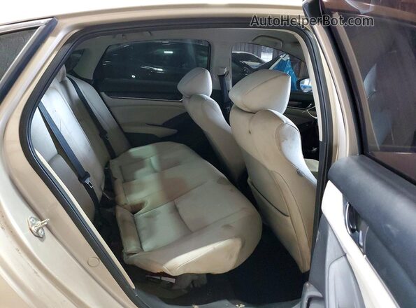 1HGCV1F13JA123924 2018 HONDA ACCORD Золотой Вид задней части салона