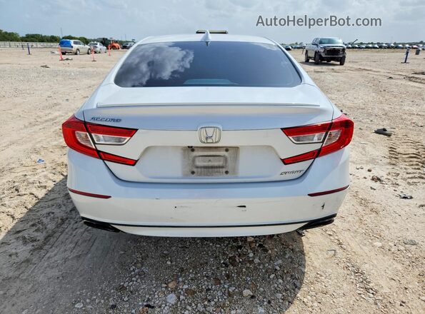 1HGCV1F31KA161963 2019 HONDA ACCORD Белый Вид салона спереди
