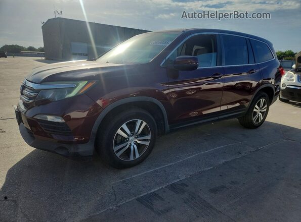 5FNYF5H73GB022327 2016 HONDA PILOT Brown Trasero izquierdo