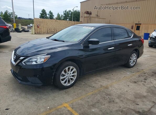 3N1AB7APXKY229039 2019 NISSAN SENTRA Black Հետևի ձախ