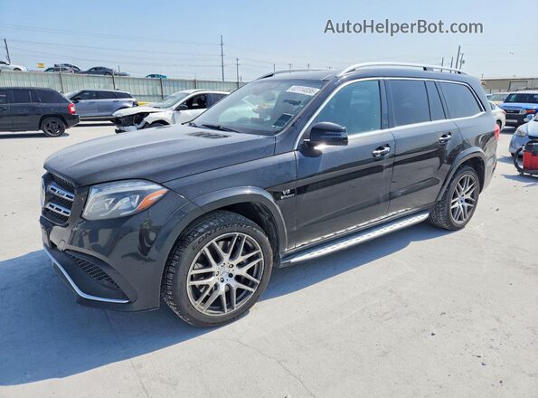 4JGDF7FE7HA752534 2017 MERCEDES-BENZ GLS Black Tył lewy
