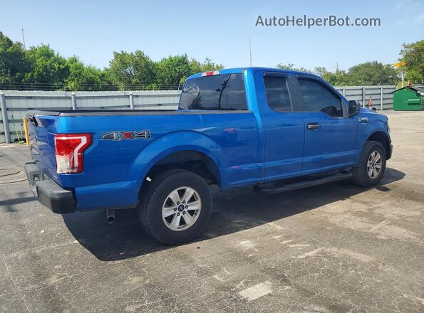 1FTEX1E83GKE50908 2016 FORD F150 Blue Delantero derecho