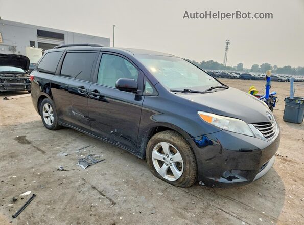 5TDKZ3DC3HS822658 2017 TOYOTA SIENNA Black Front view